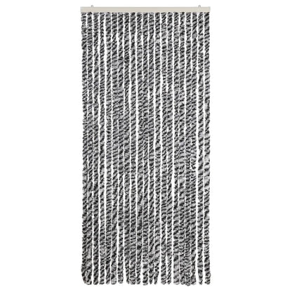 Fly Curtain Grey and Black and White 90x220 cm Chenille