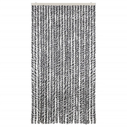 Fly Curtain Grey and Black and White 100x200 cm Chenille