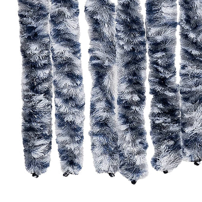 Fly Curtain Blue and White 100x230 cm Chenille