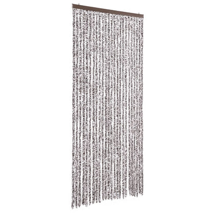 Fly Curtain Brown and Beige 100x200 cm Chenille