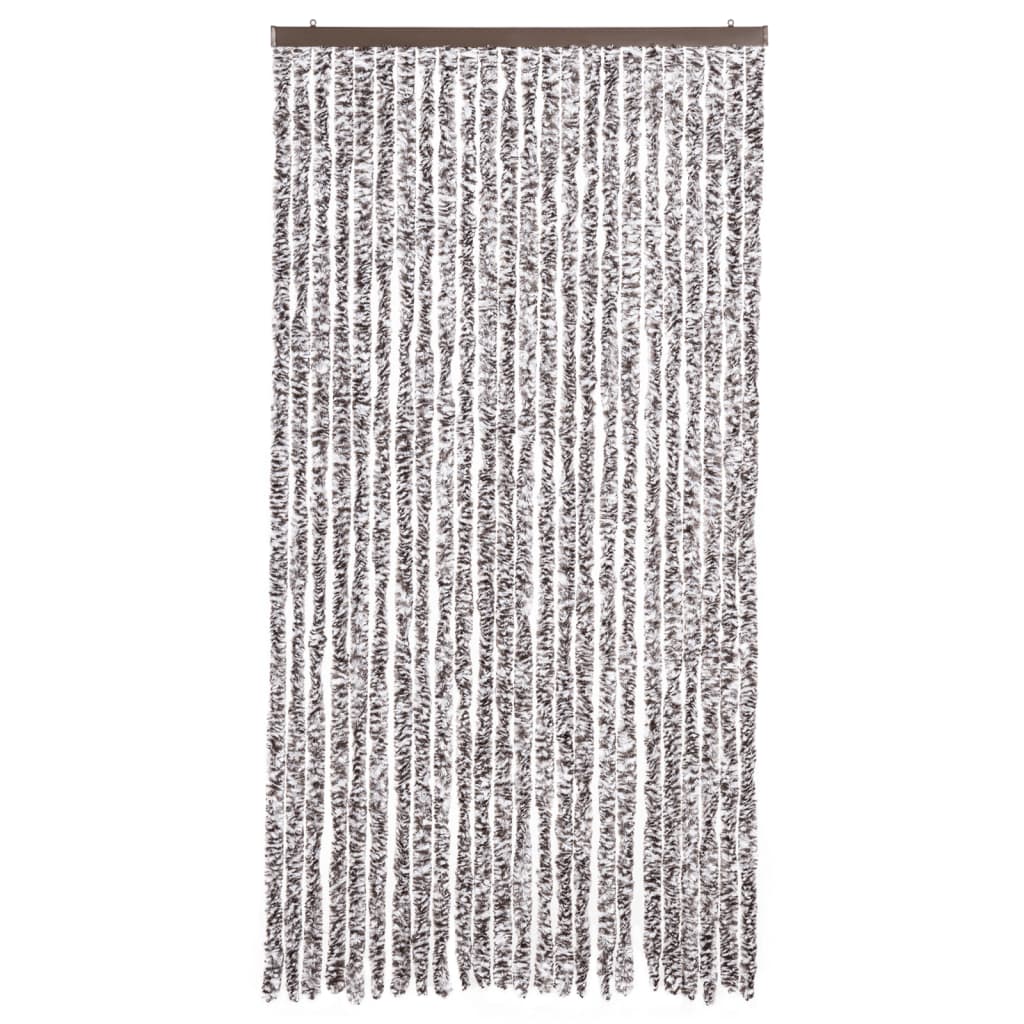 Fly Curtain Brown and Beige 100x200 cm Chenille