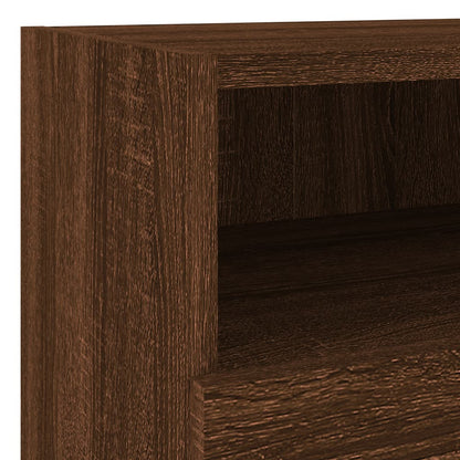 5 Piece TV Wall Units Brown Oak Engineered Wood