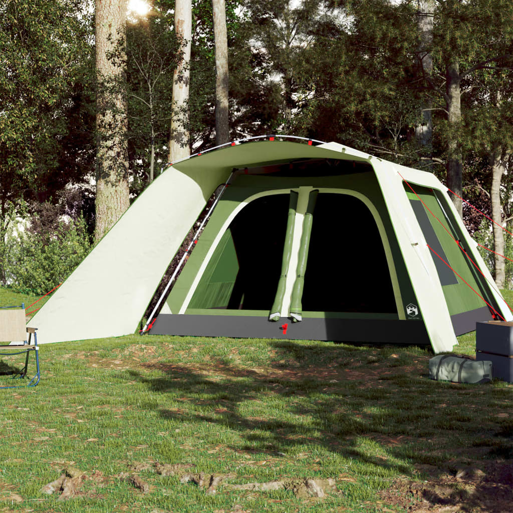 Family Tent with Porch 9-Person Green Quick Release