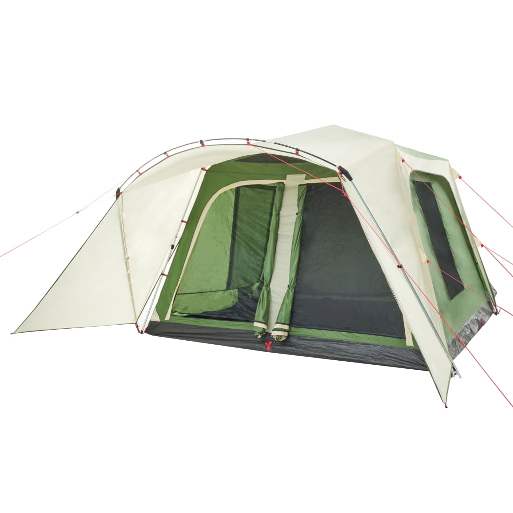 Family Tent with Porch 9-Person Green Quick Release