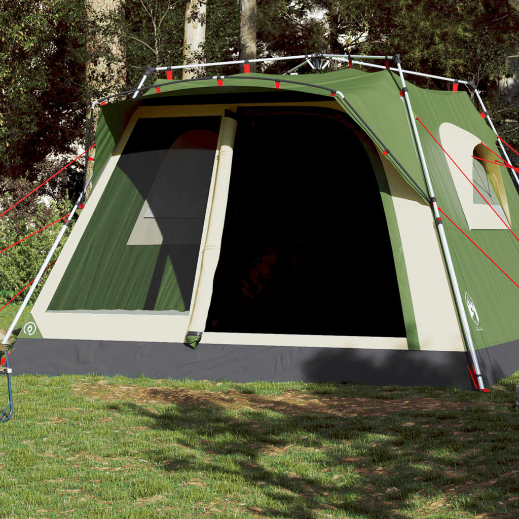 Family Tent Cabin 7-Person Green Quick Release