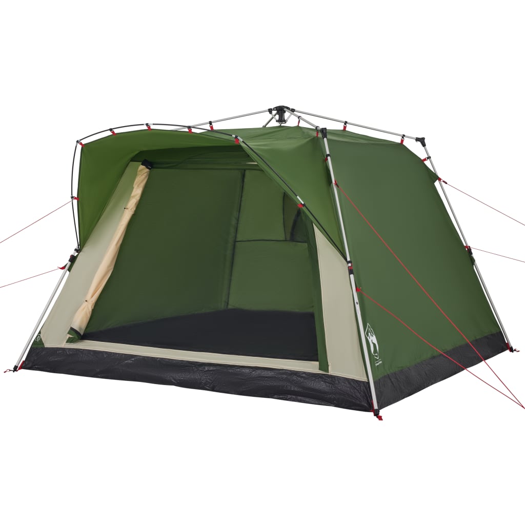 Camping Tent Cabin 4-Person Green Quick Release