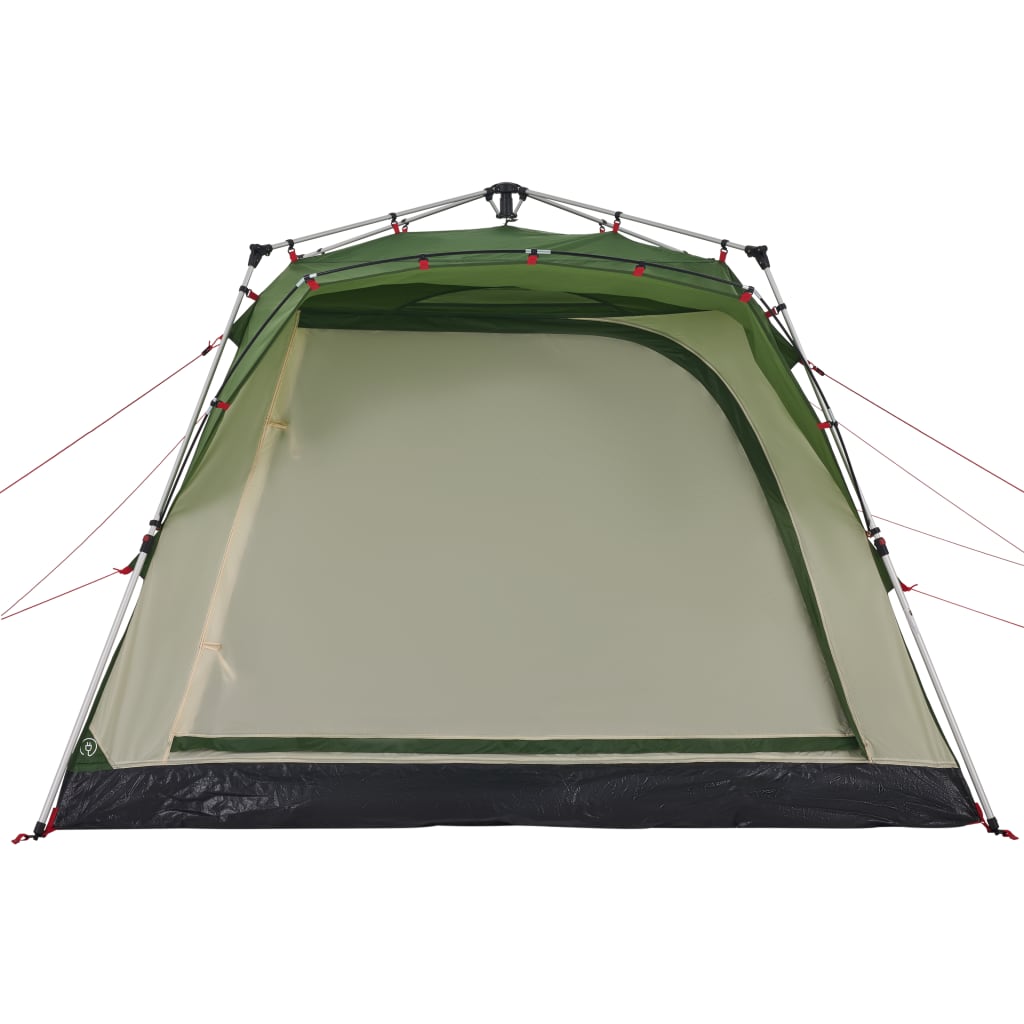 Camping Tent Cabin 4-Person Green Quick Release