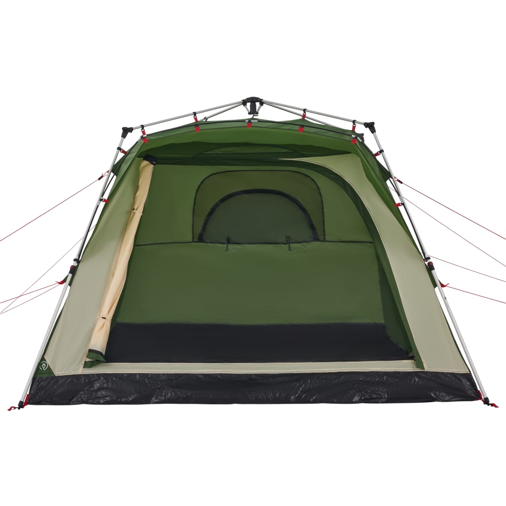 Camping Tent Cabin 4-Person Green Quick Release