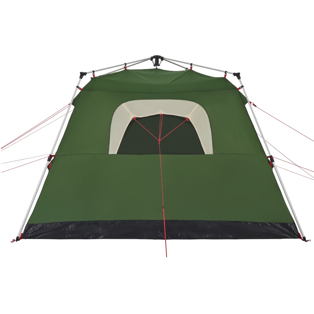 Camping Tent Cabin 4-Person Green Quick Release