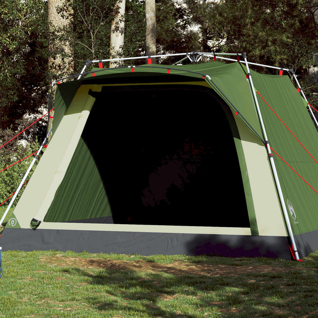 Camping Tent Cabin 4-Person Green Quick Release