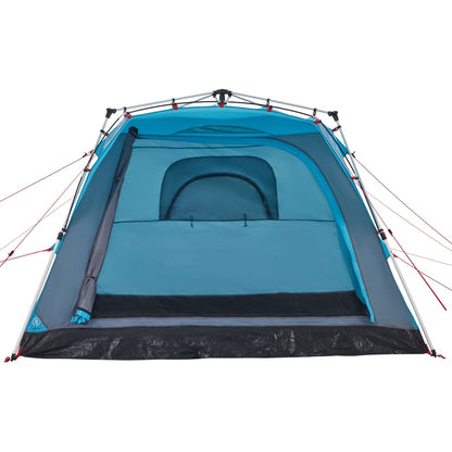 Camping Tent Cabin 4-Person Blue Quick Release