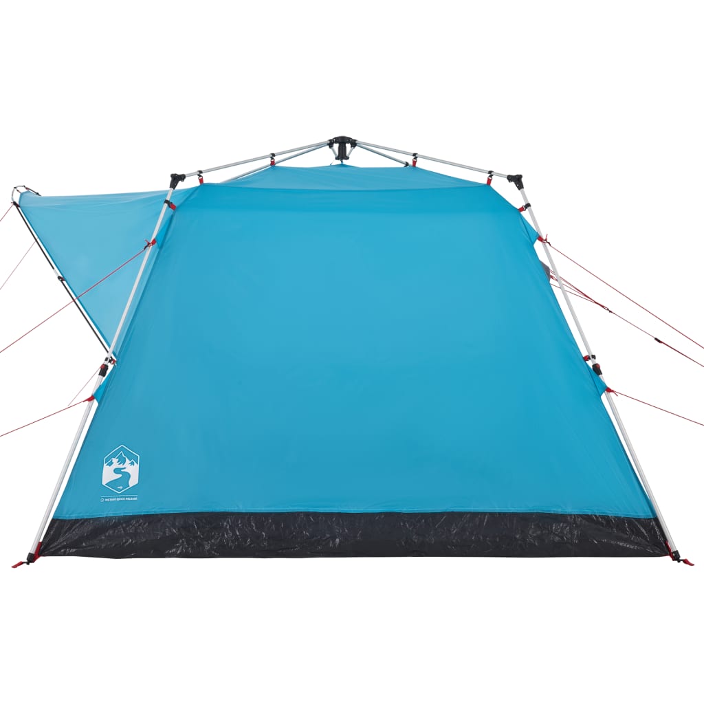 Camping Tent Cabin 4-Person Blue Quick Release