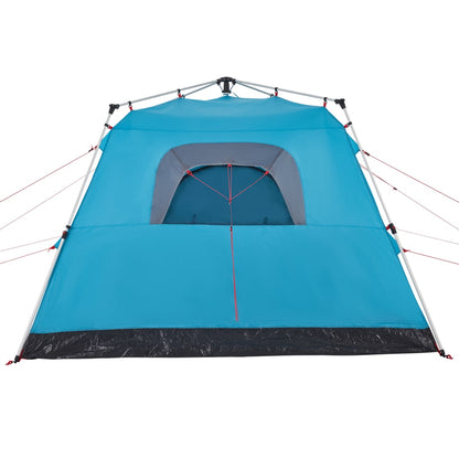 Camping Tent Cabin 4-Person Blue Quick Release