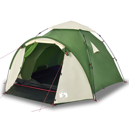 Camping Tent Dome 3-Person Green Quick Release