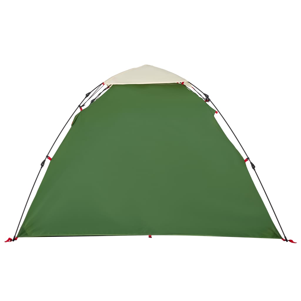 Camping Tent Dome 3-Person Green Quick Release