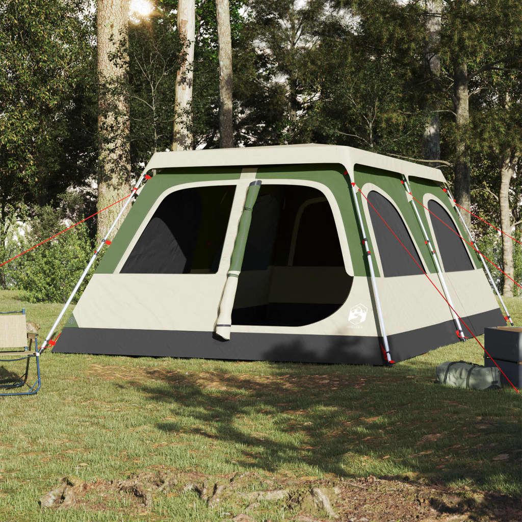 Family Tent Dome 8-Person Green Quick Release