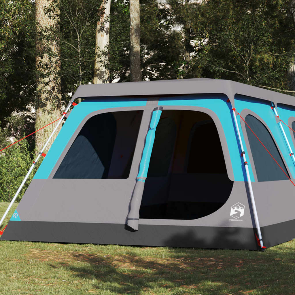 Family Tent Dome 8-Person Blue Quick Release