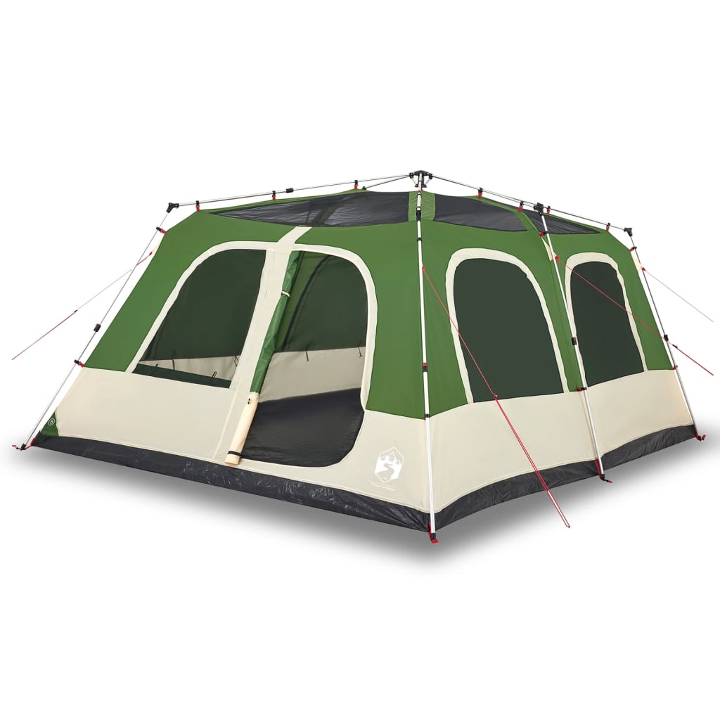 Family Tent Dome 10-Person Green Quick Release