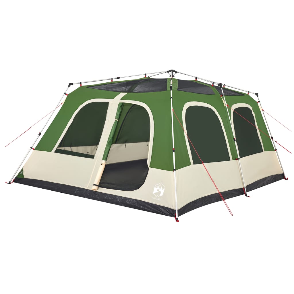 Family Tent Dome 10-Person Green Quick Release