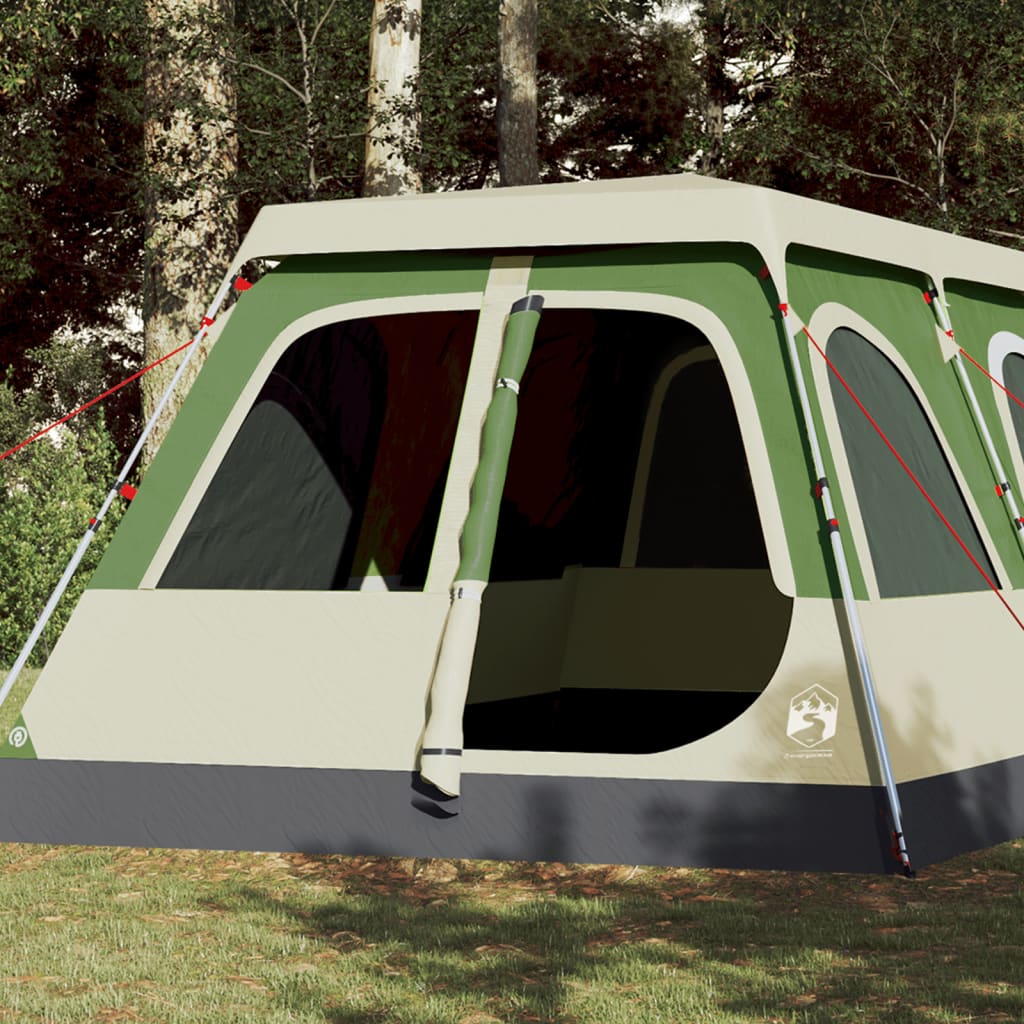 Family Tent Dome 10-Person Green Quick Release