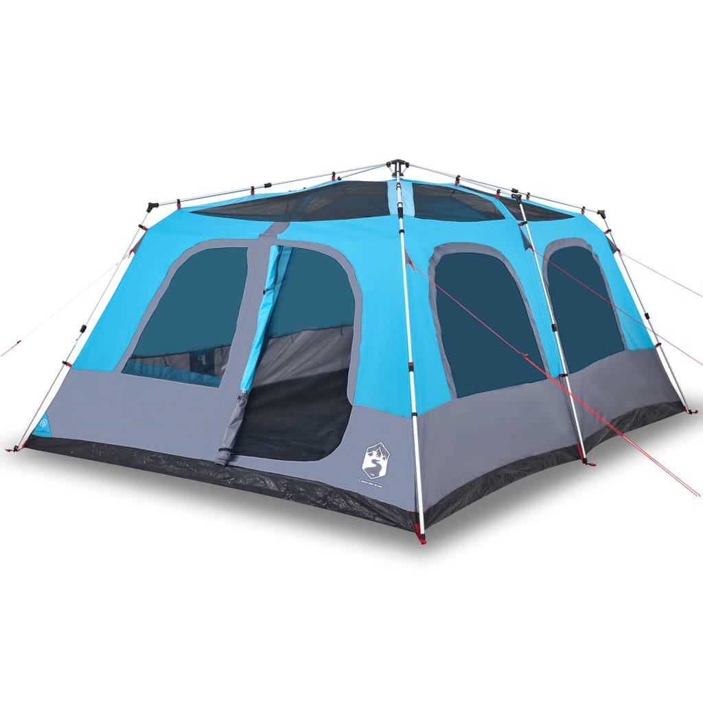 Family Tent Dome 10-Person Blue Quick Release