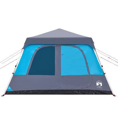 Family Tent Dome 10-Person Blue Quick Release