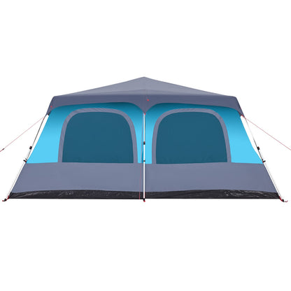 Family Tent Dome 10-Person Blue Quick Release