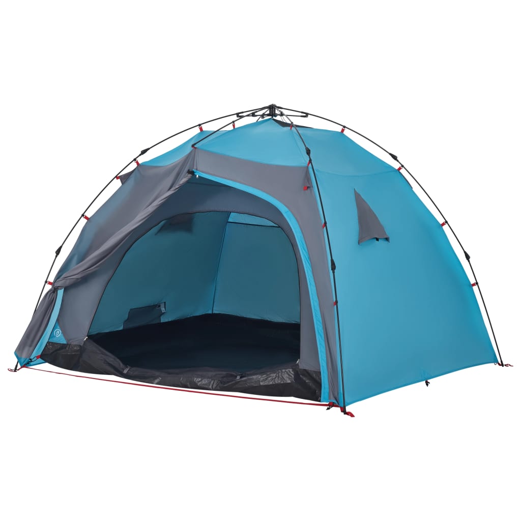 Camping Tent Dome 4-Person Blue Quick Release