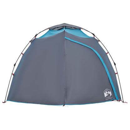 Camping Tent Dome 4-Person Blue Quick Release