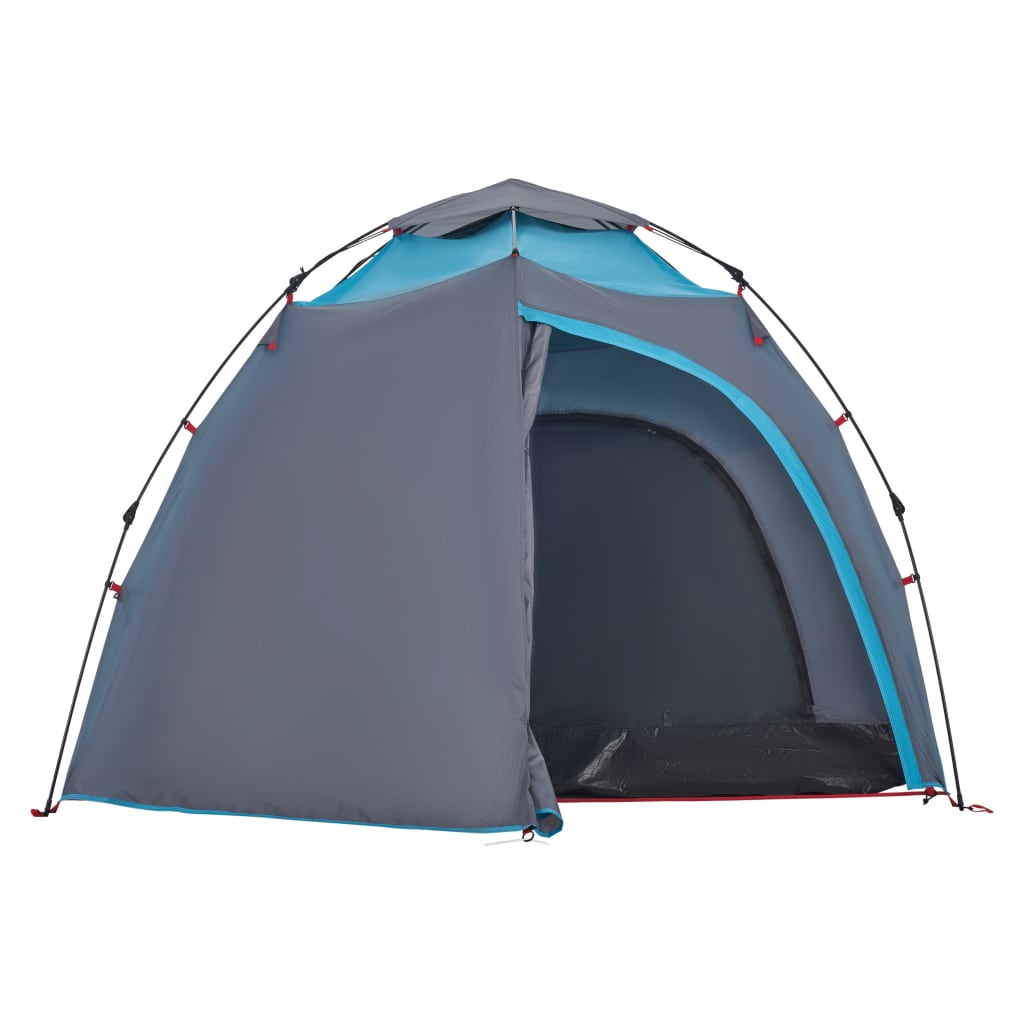 Camping Tent Dome 4-Person Blue Quick Release