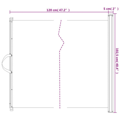 Retractable Pet Gate White 102.5x125 cm