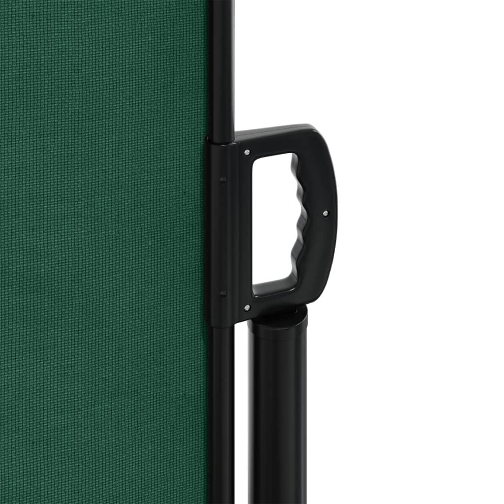 Retractable Side Awning Dark Green 120x300 cm