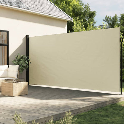 Retractable Side Awning Cream 200x300 cm