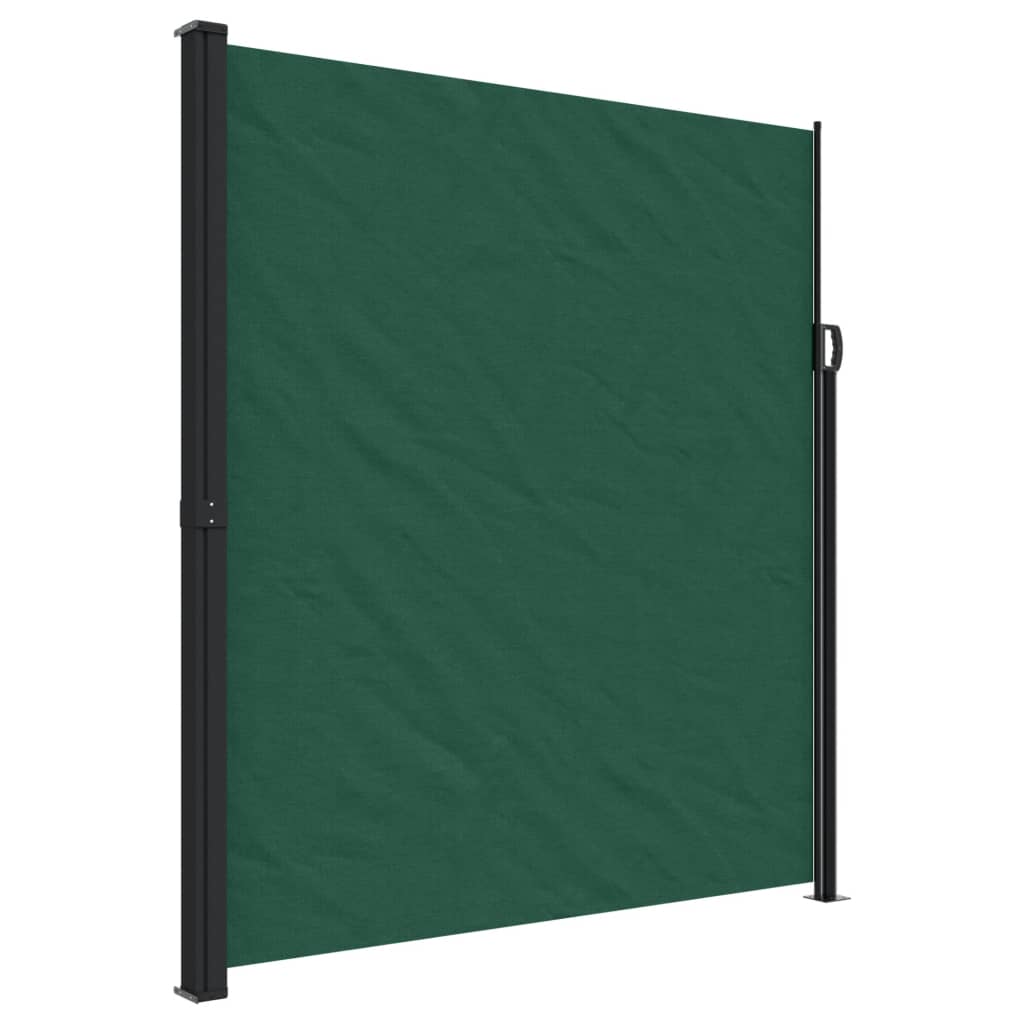 Retractable Side Awning Dark Green 220x300 cm