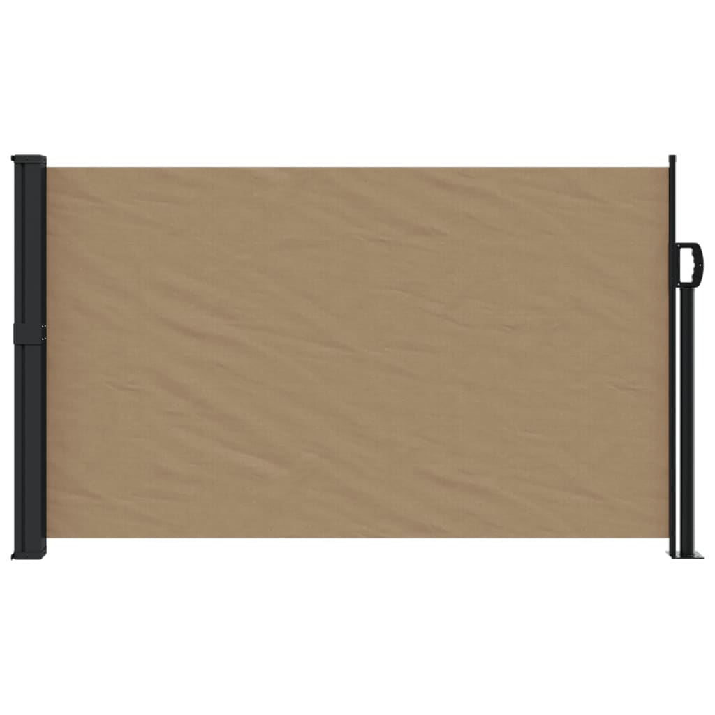 Retractable Side Awning Taupe 120x500 cm