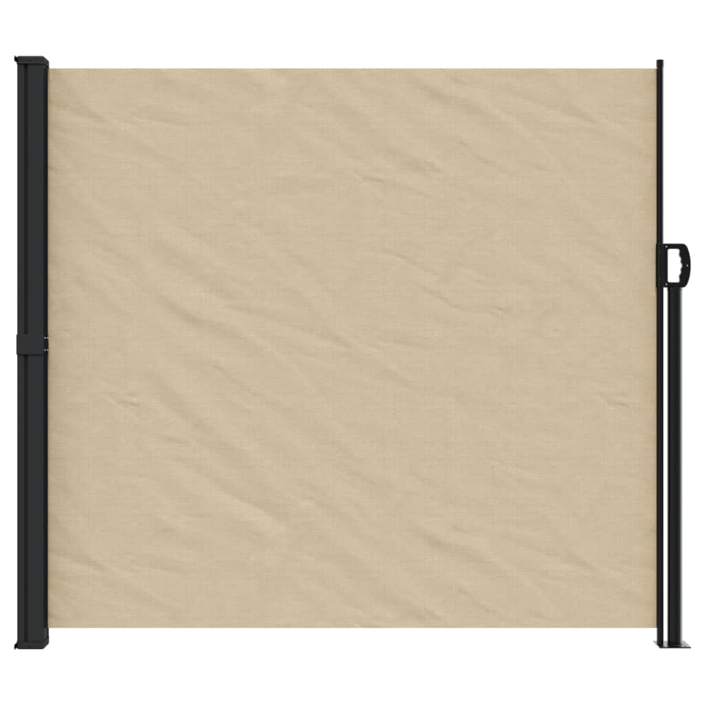 Retractable Side Awning Beige 180x600 cm