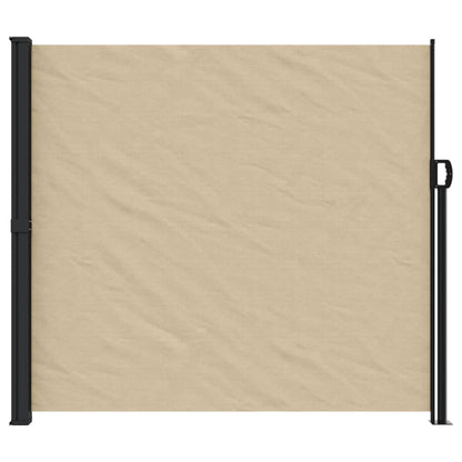 Retractable Side Awning Beige 180x600 cm