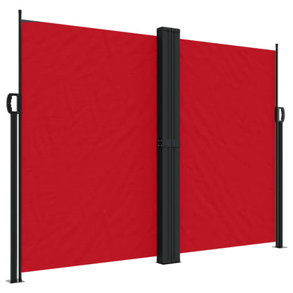 Retractable Side Awning Red 180x600 cm