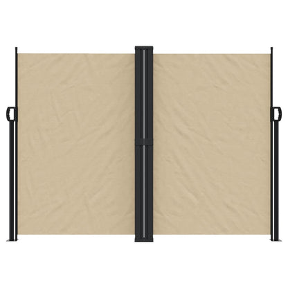 Retractable Side Awning Beige 180x600 cm