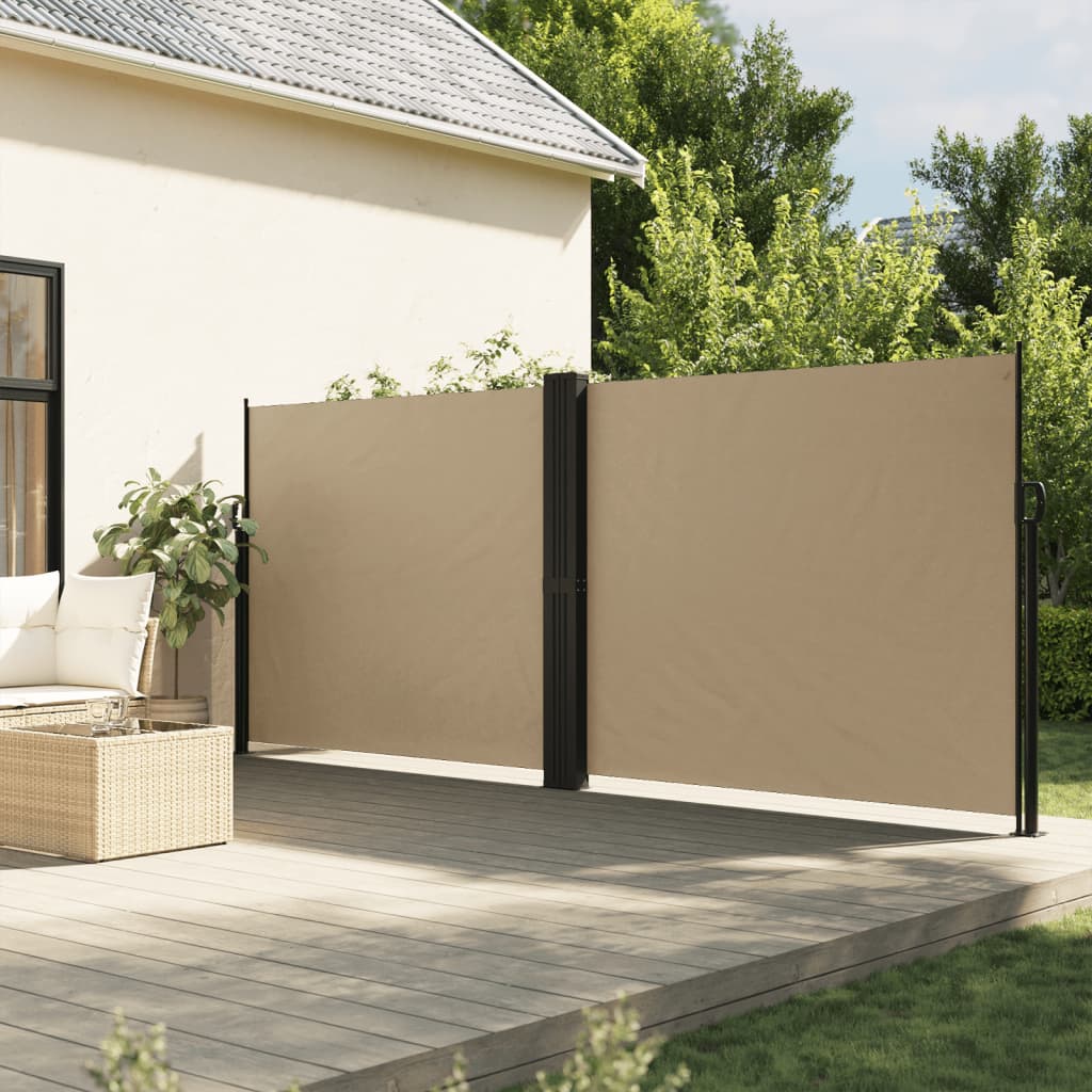 Retractable Side Awning Beige 180x600 cm