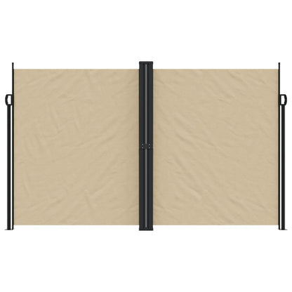 Retractable Side Awning Beige 200x600 cm