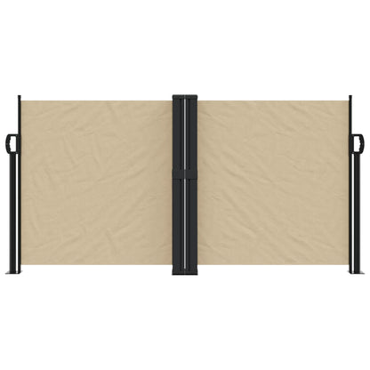 Retractable Side Awning Beige 120x1000 cm