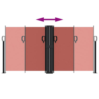 Retractable Side Awning Terracotta 120x1000 cm