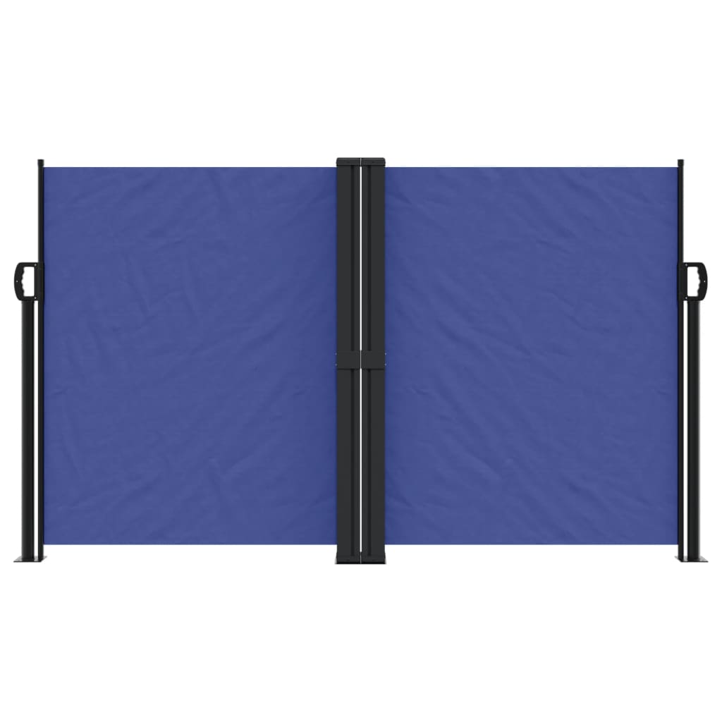 Retractable Side Awning Blue 140x1000 cm