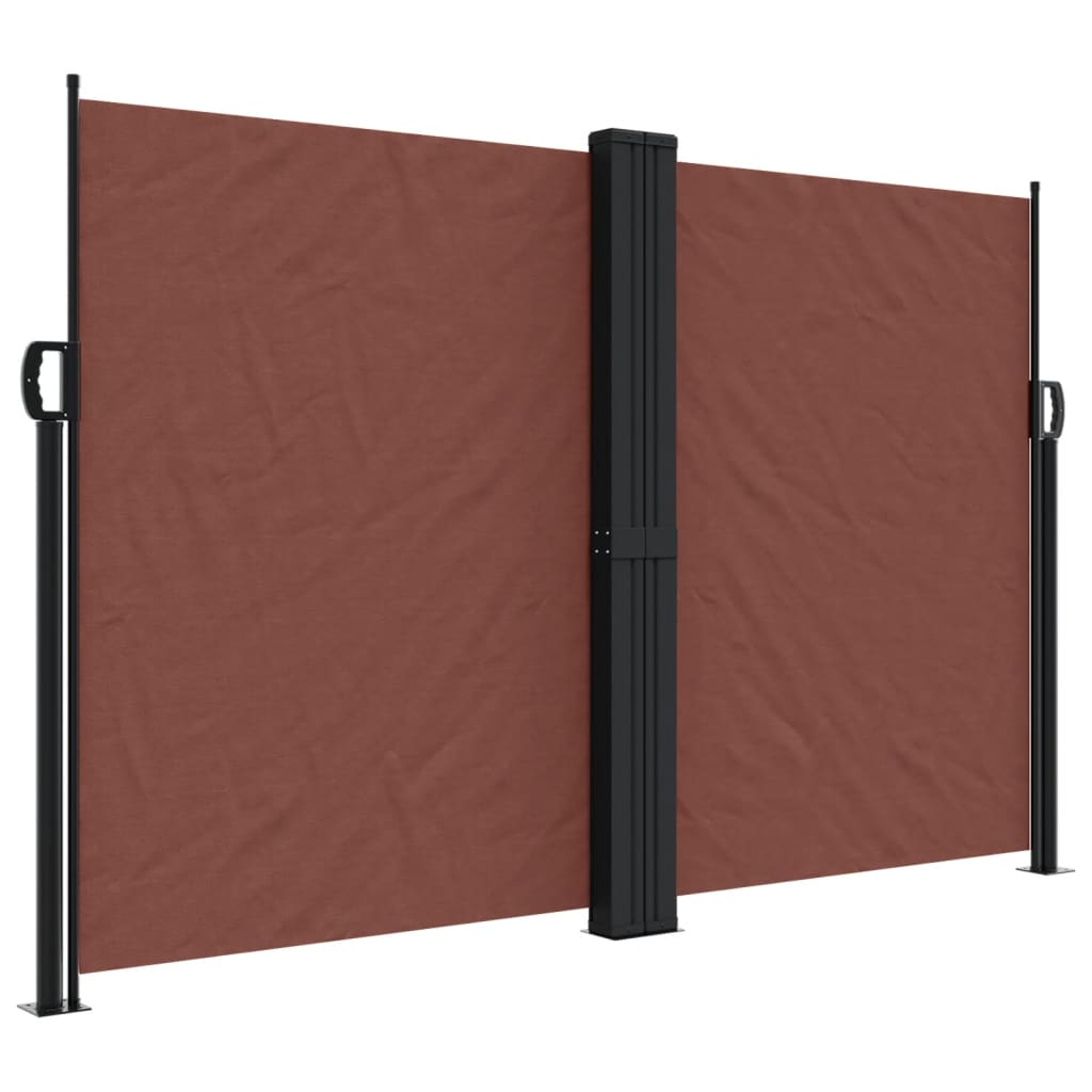 Retractable Side Awning Brown 160x1000 cm