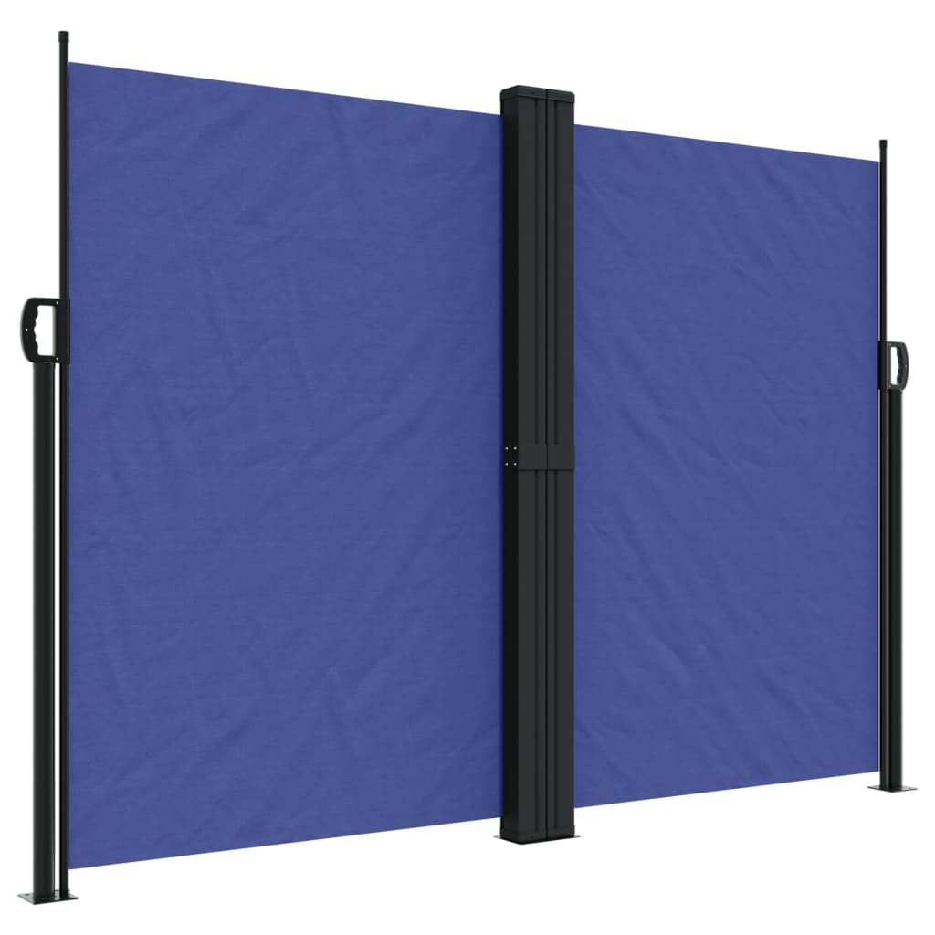 Retractable Side Awning Blue 180x1000 cm