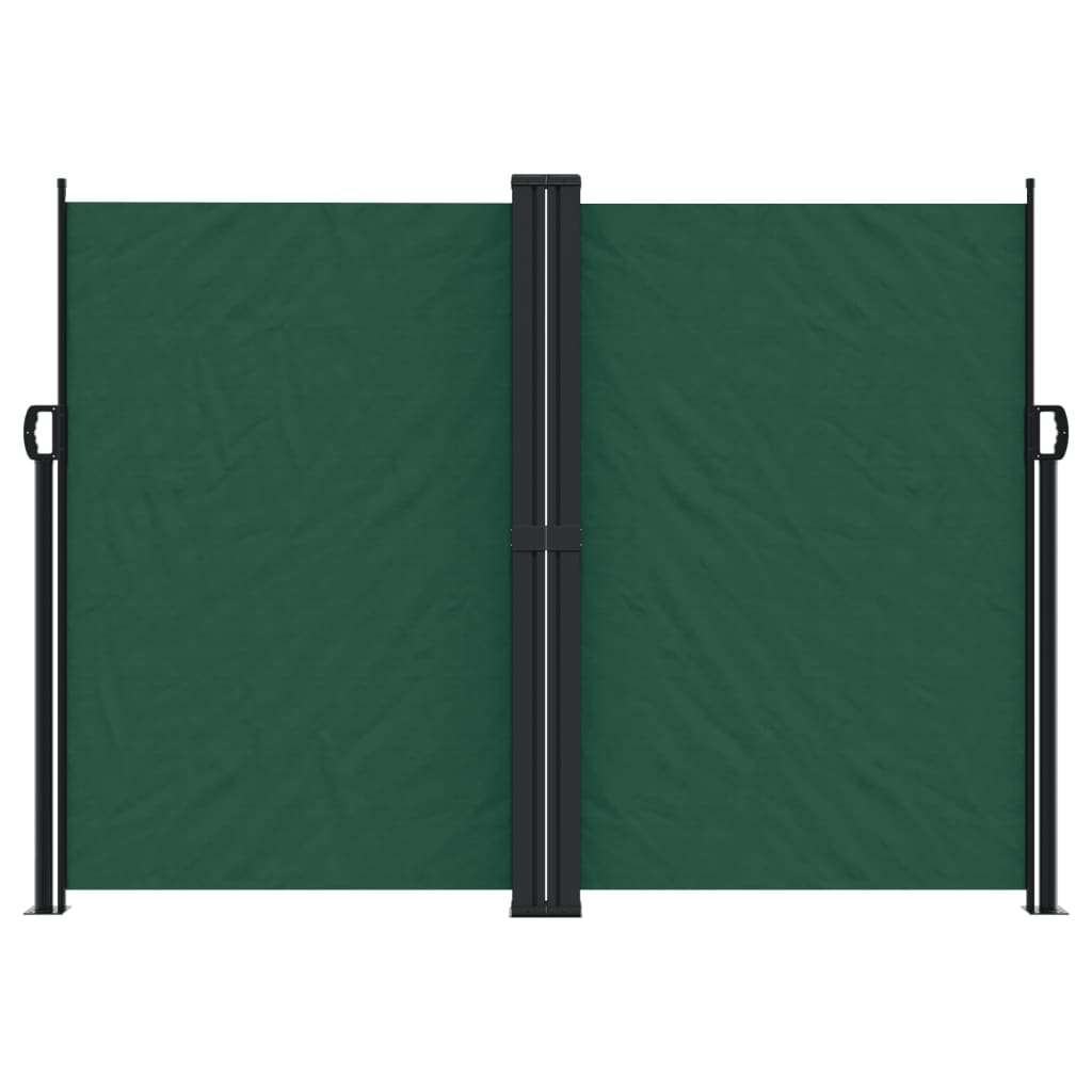 Retractable Side Awning Dark Green 180x1000 cm