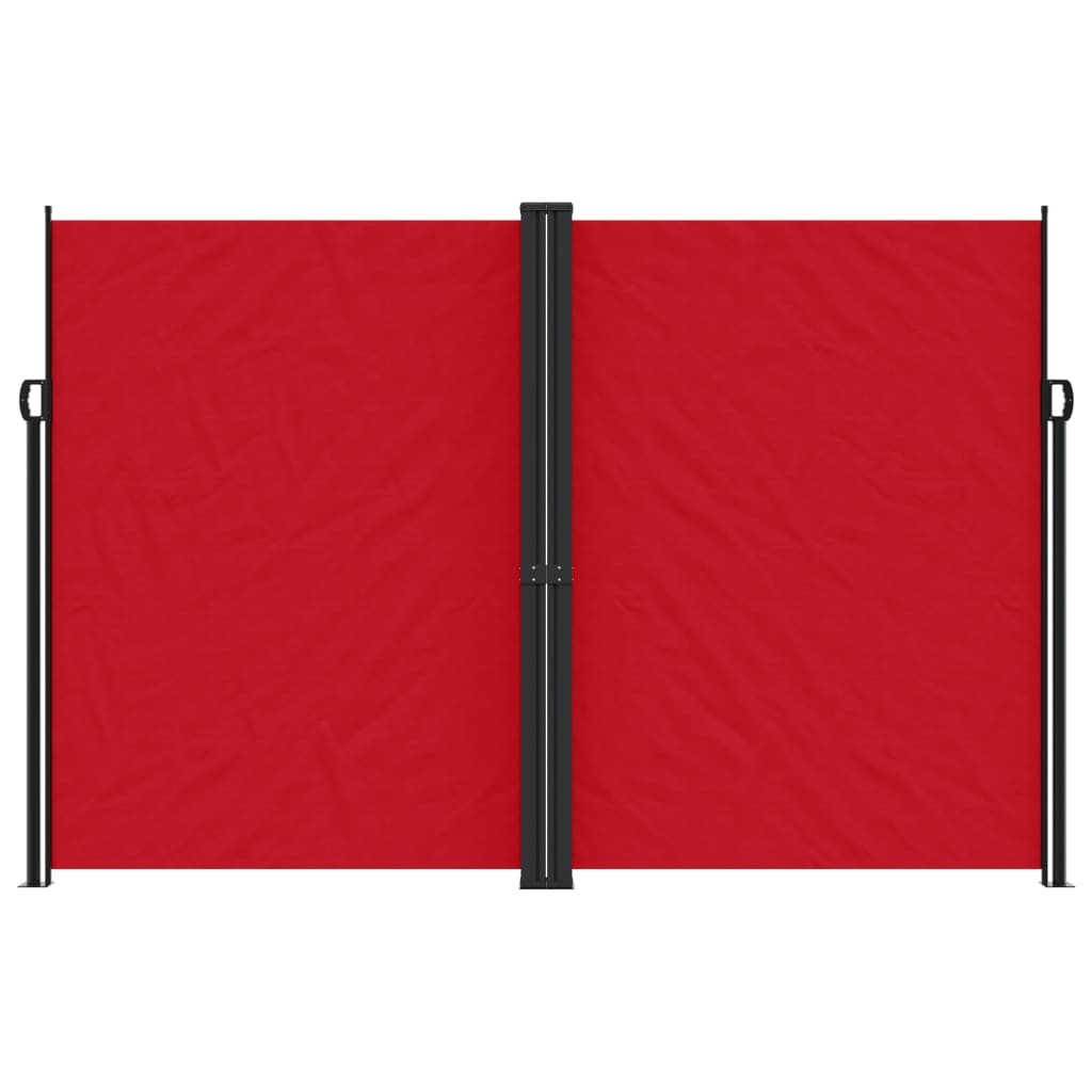 Retractable Side Awning Red 220x1000 cm