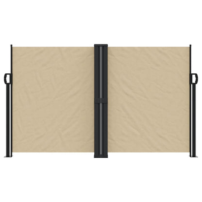 Retractable Side Awning Beige 140x1200 cm