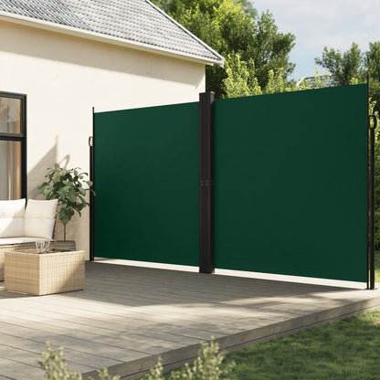 Retractable Side Awning Dark Green 200x1200 cm